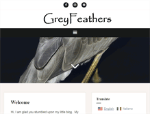 Tablet Screenshot of greyfeathers.com